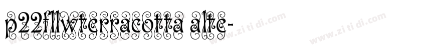 p22fllwterracotta alte字体转换